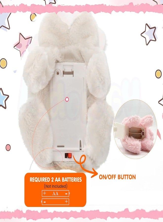 MBKOH Walking and Hopping Bunny Rabbit Soft Toy for Kids Boy Girl | Plush Rabbit Sound with wiggling Nose and Flapping Ear, and Mouth Movement | Best Birthday Gift - Image 3